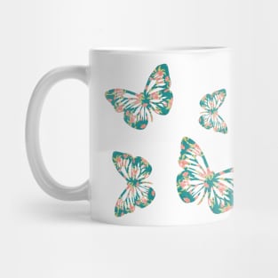 Colorful Butterfly , Cute Light Butterflies Gift Idea Mug